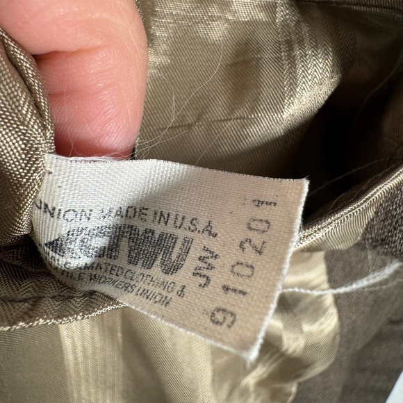 Pierre Cardin Pinstripe Sports Coat Blazer Jacket Mens Brown *SZ 44 - Picture 4 of 9